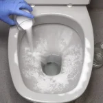 Limescale in the toilet:  The most powerful descaler is already at home and it’s natural!